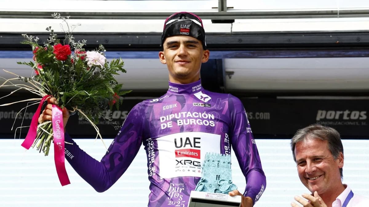 Ciclista Isaac del Toro se convierte en el primer mexicano en ganar la Vuelta a Burgos en España