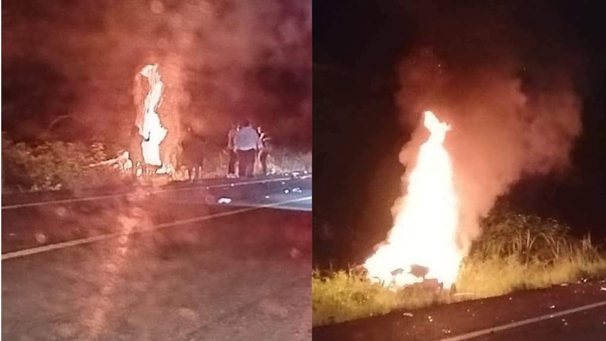 Video: Accidente vial deja dos personas muertas y un herido en la carretera 307 a la altura de Bacalar