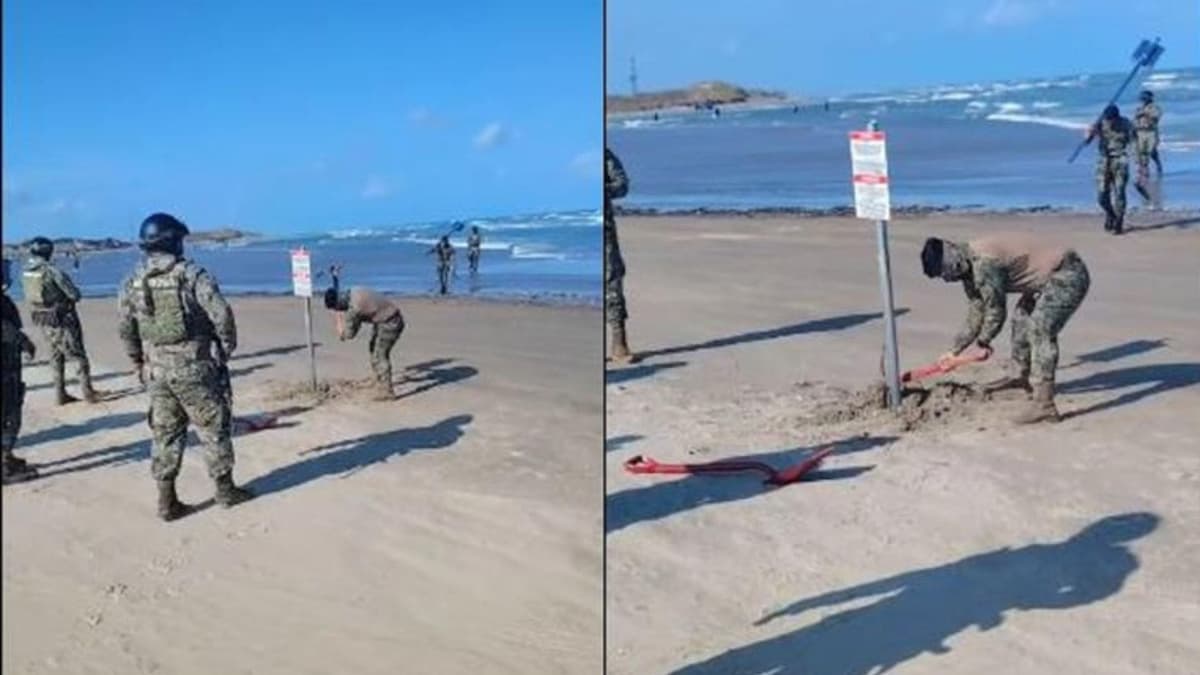 Gobierno de Estados Unidos coloca letreros de "área restringida" en zona ecológica de Tamaulipas; Marina los quita