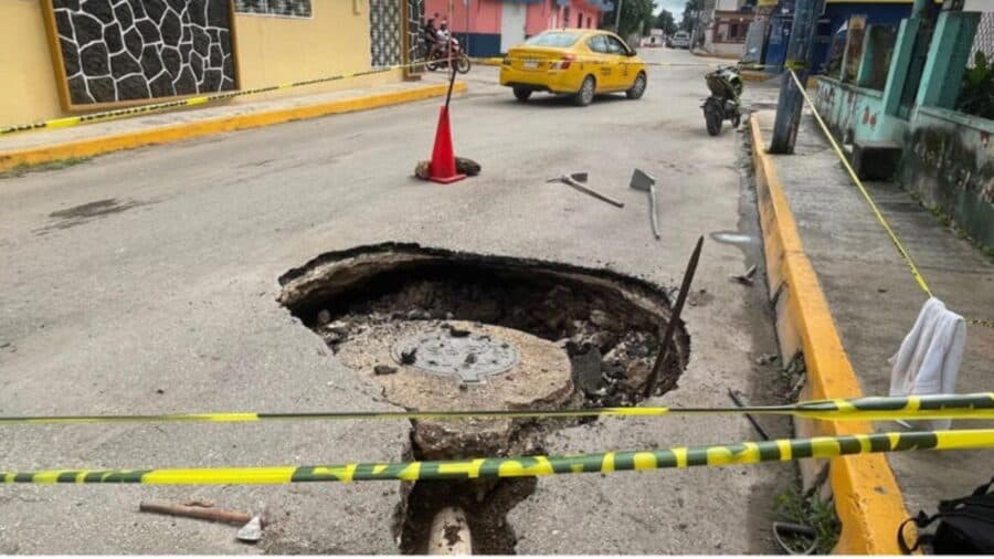 Hombre pierde la vida tras caer en un socavón que llevaba seis meses abierto en Guasave, Sinaloa