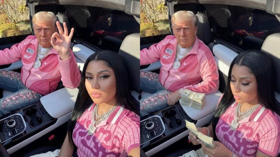 Nicki Minaj genera fotos con IA junto a Donald Trump para celebrar el "Día del Presidente" en Estados Unidos