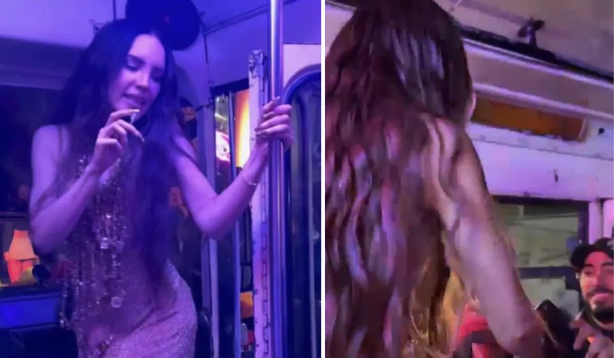 Video: Belinda finge asaltar un microbús durante su visita a México