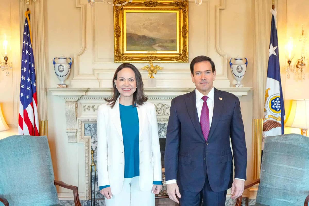 Marco Rubio se reúne con María Corina Machado en Washington