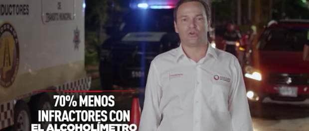 PAUL, UN PLAGIADOR: Se atribuye Alcalde autoría del alcoholímetro en Cancún y lo corrompe; despliega abrumadora propaganda por informe