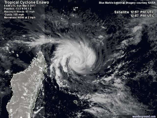 Madagascar en peligro por ciclón tropical, el más fuerte que ha tocado tierra en 3 años