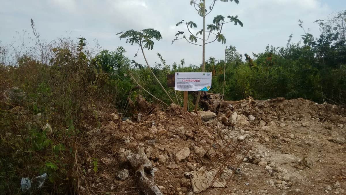 Clausuran de forma parcial y temporal un predio en Cancún
