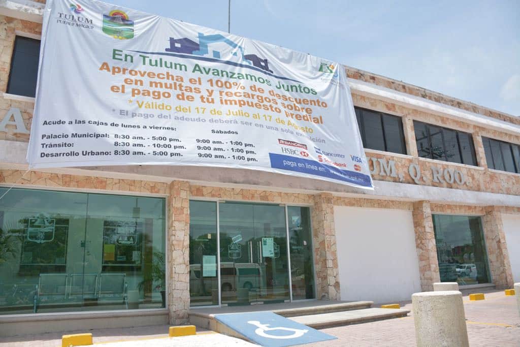 Campaña de condonación de multas y recargos en Tulum