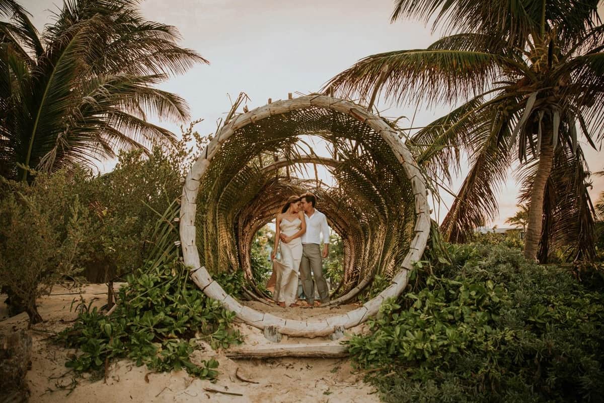Tulum, entre los mejores escenarios para fotografías de bodas