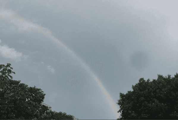 Lluvias dispersas debido a la circulación del Huracán Harvey
