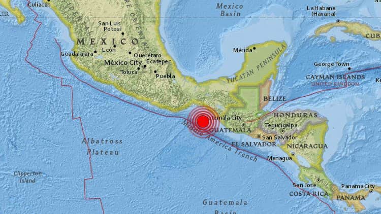 Descartan tsunami para México por sismo de 7.5