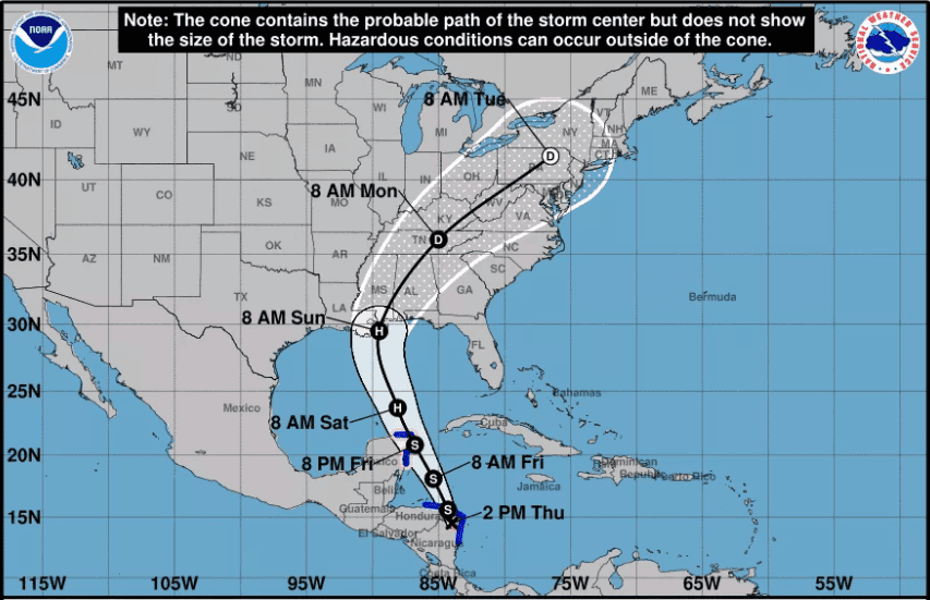Paso mortal de Nate por Centroamérica, se acerca a Quintana Roo