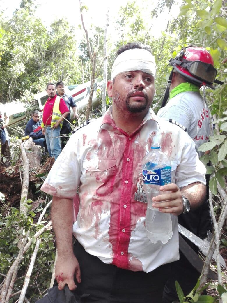 Viven milagro los ocupantes de aeronave