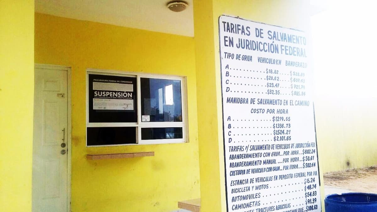 Suspende Profeco ocho empresas de grúas en Playa del Carmen