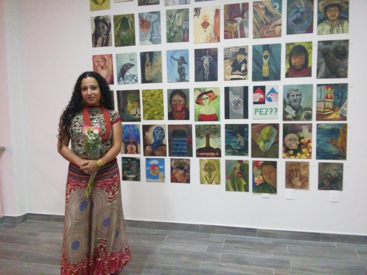 Daniela Jáuregui presenta su exposición "Madonna negra"