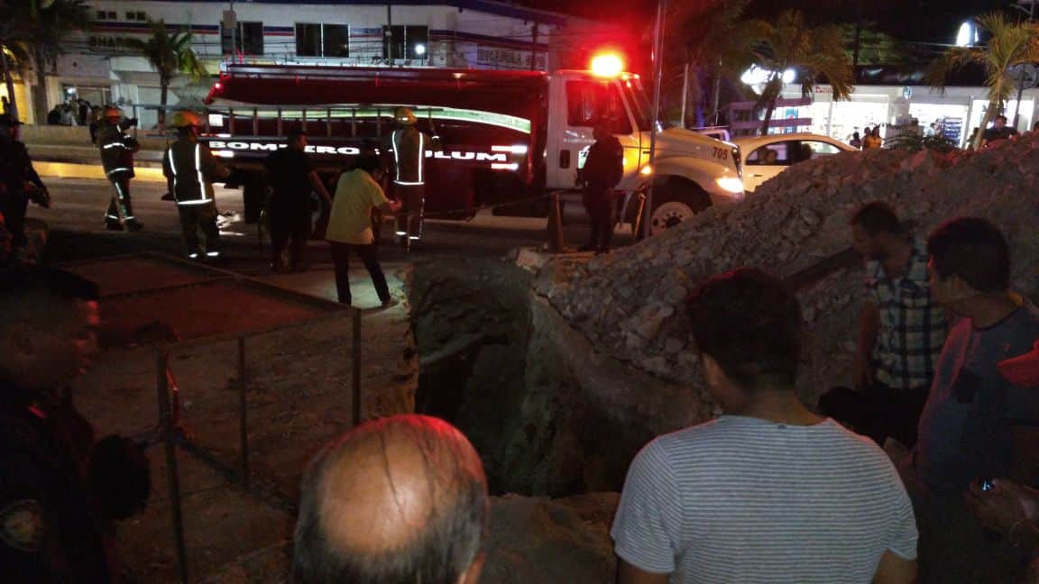 Fallece persona al caer en zanja en Tulum