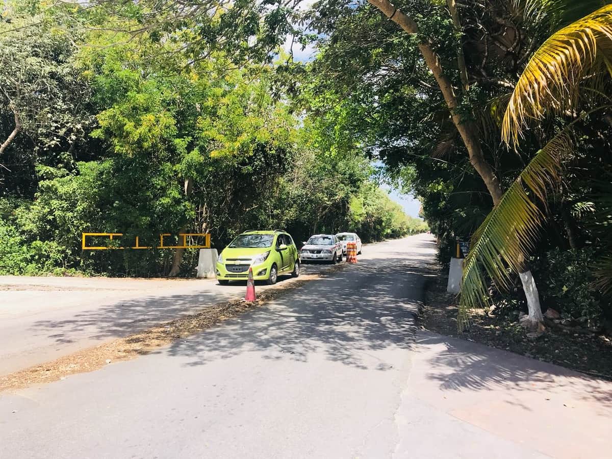 Instalan pluma de acceso en el Parque Nacional Tulum
