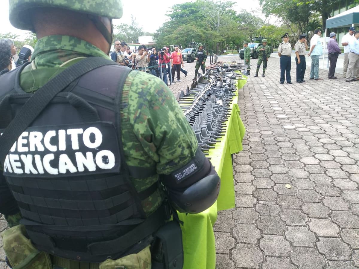 Destruye Ejército armas incautadas