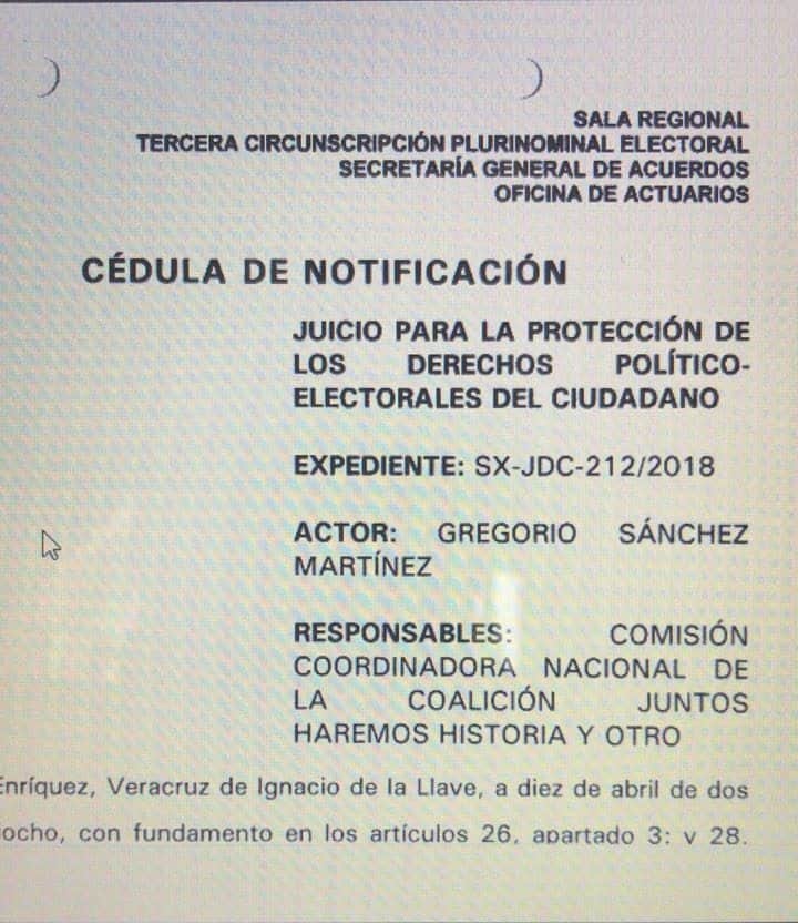 Podría Greg Sánchez regresar a la candidatura del DIII