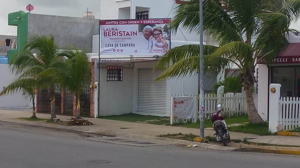Cerrada al pueblo la "casa de campaña" de Laura Beristain