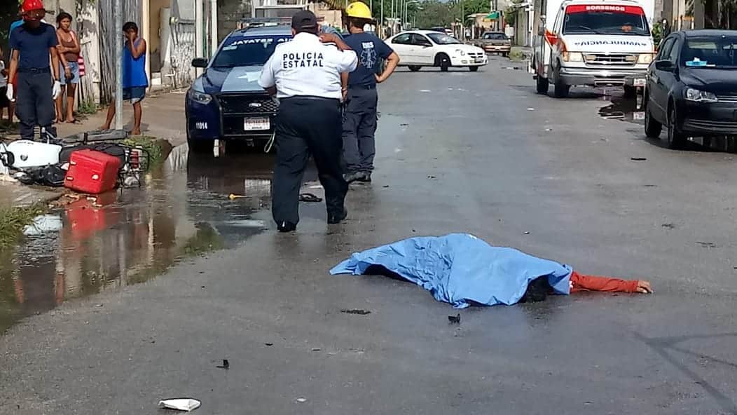 Muere repartidor de tortillas arrollado en Chetumal