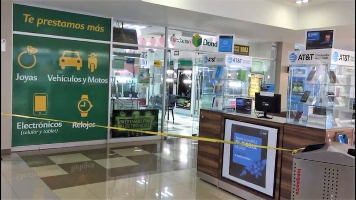 Asaltan casa de empeño en Plaza Las Tiendas
