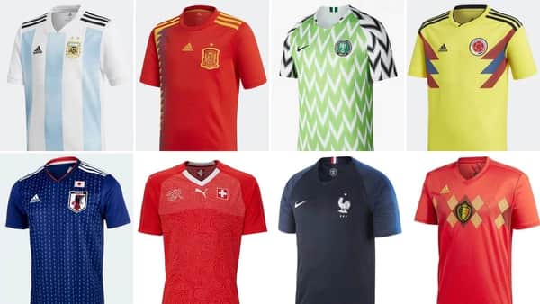 Top 10 de las camisetas más deseadas en Rusia 2018