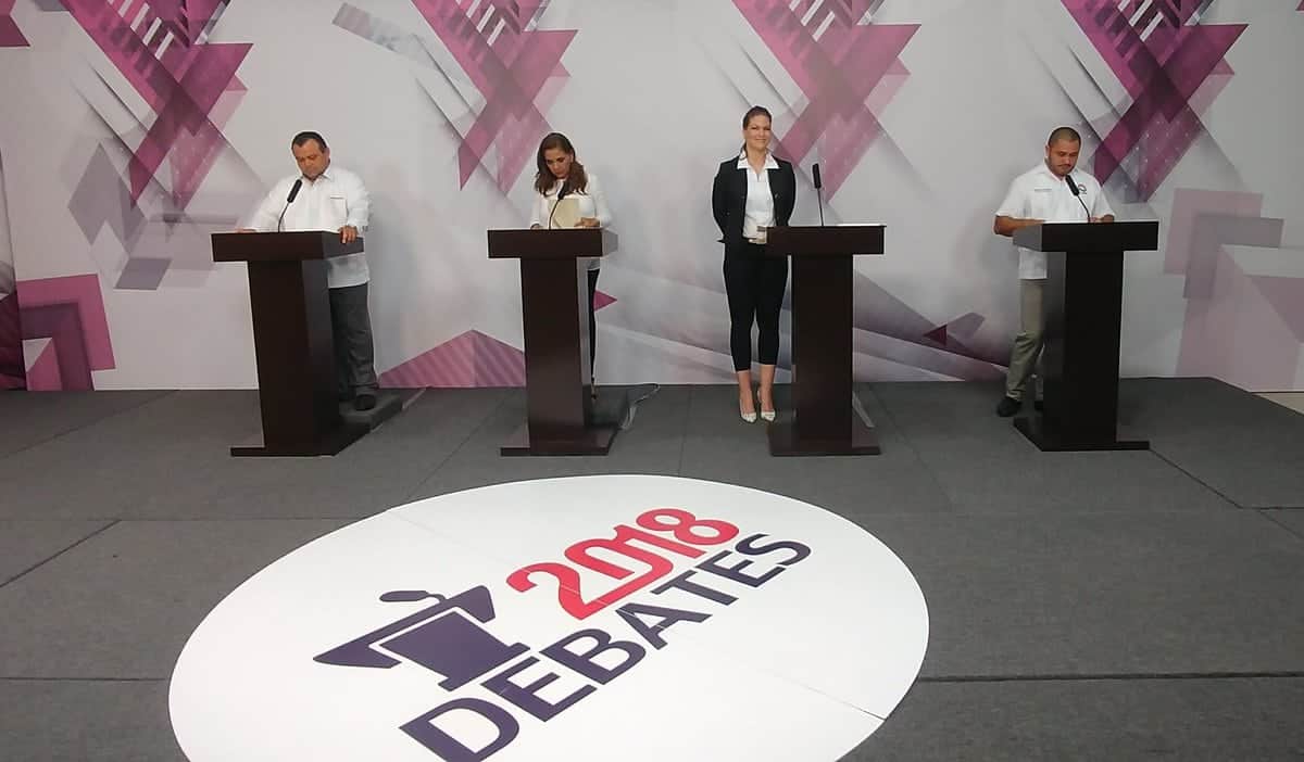 Suben tono del debate de candidatos de Benito Juárez