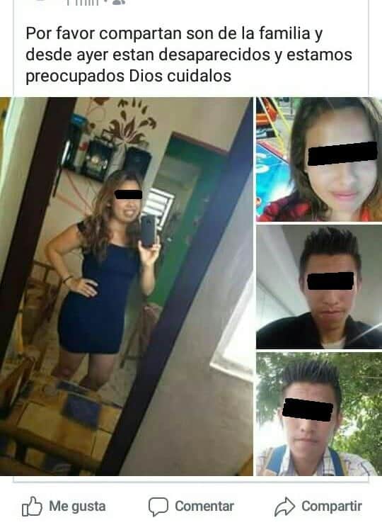 Víctimas de levantón fueron liberados por sus captores, dos días después