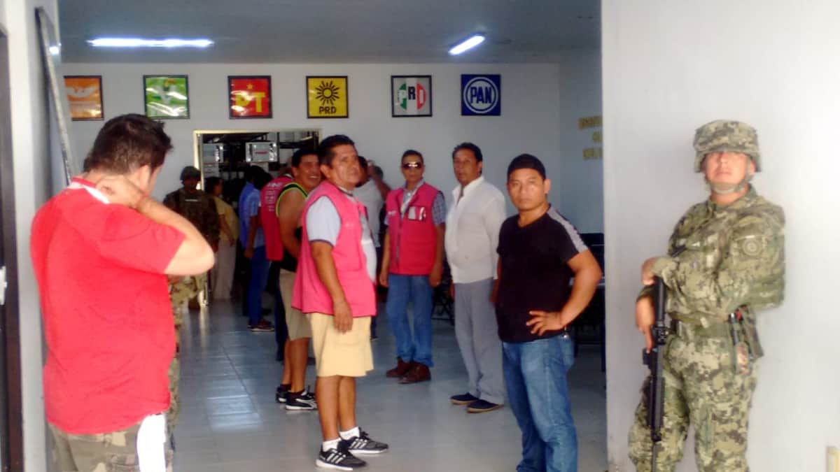 Llega material electoral a Playa del Carmen