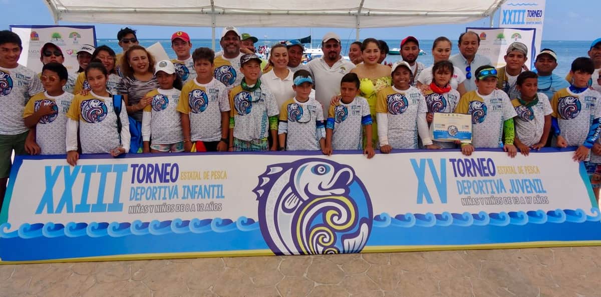 Puerto Morelos fue anfitrión de torneos estatales de pesca deportiva infantil y juvenil