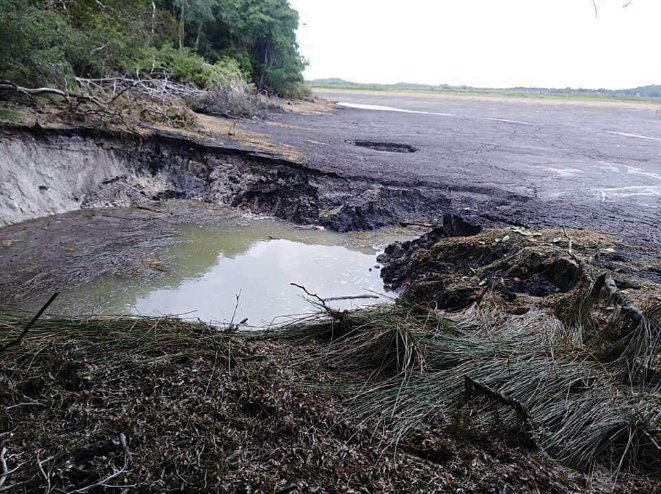 Se abre socavón y succiona una laguna en Othón P. Blanco
