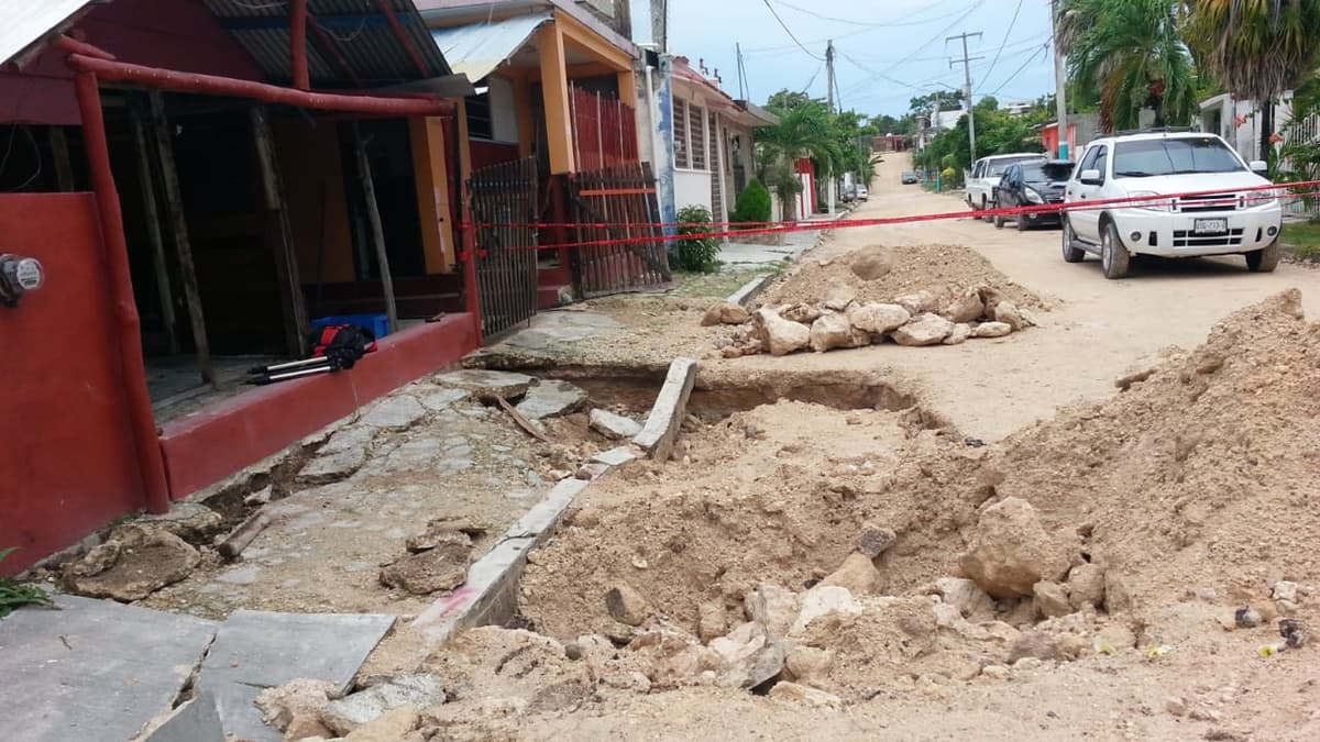 Contratista pagará reparación de casas dañadas en Chetumal