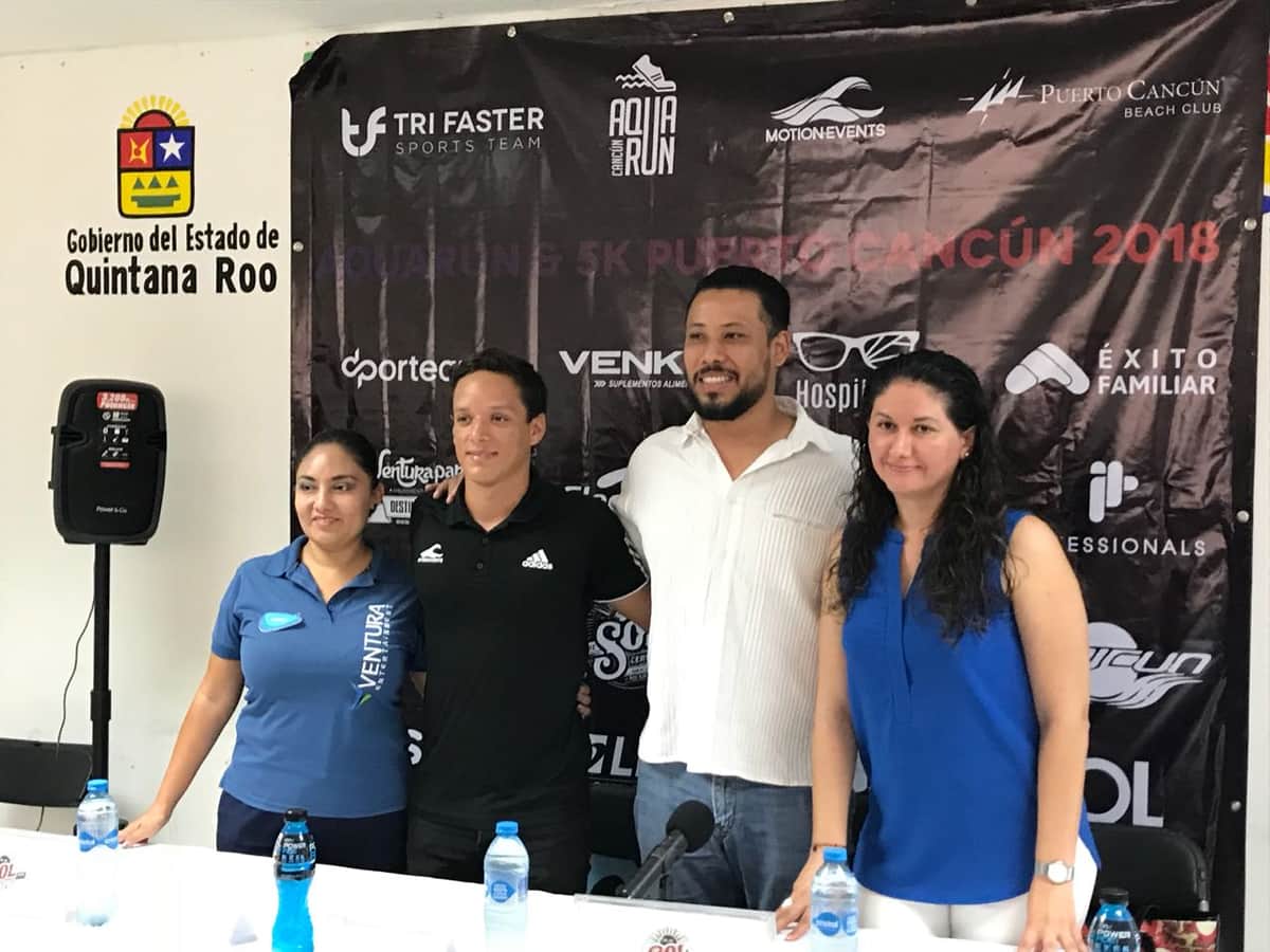 Presentan Cuarta edición del Aquarun Cancún 2018