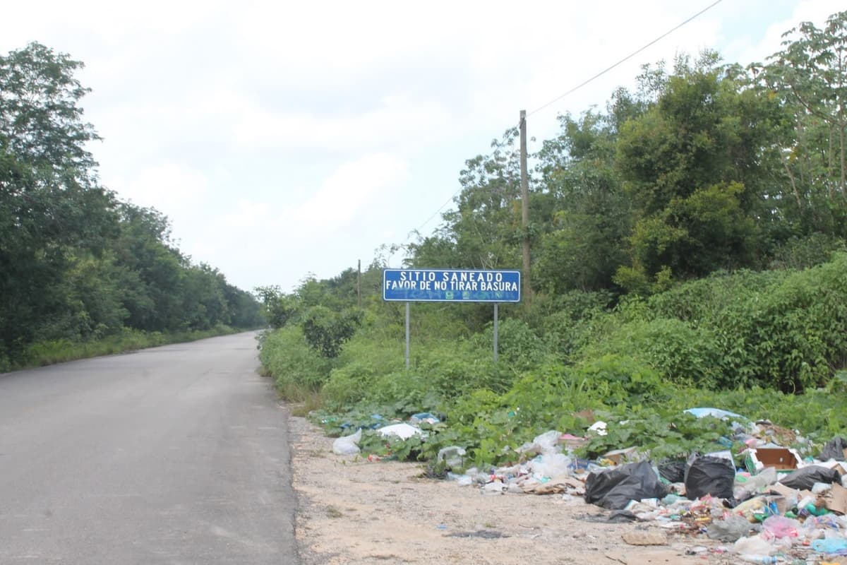 Pese a advertencia, familias en Solferino siguen tirando basura