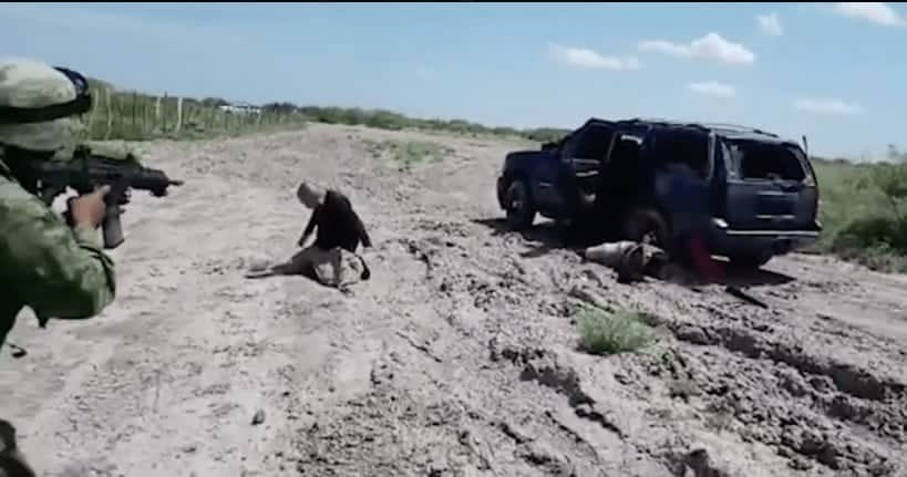 Enfrentamiento entre militares y sicarios es captado en video