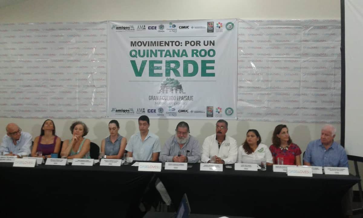Presentan Movimiento Por un Quintana Roo Verde