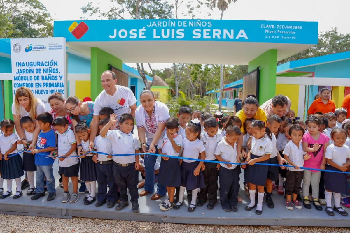 Inaugura Cristina Torres infraestructura educativa en Nuevo Noh Bec
