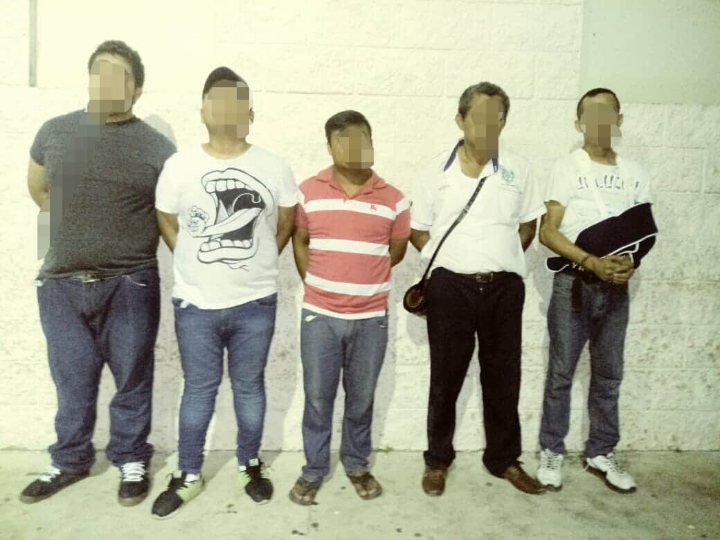 Detienen a cinco sujetos armados en la zona hotelera