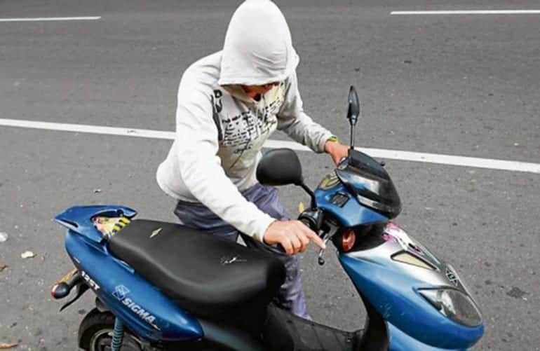 Detienen a pillo roba motos en Solidaridad