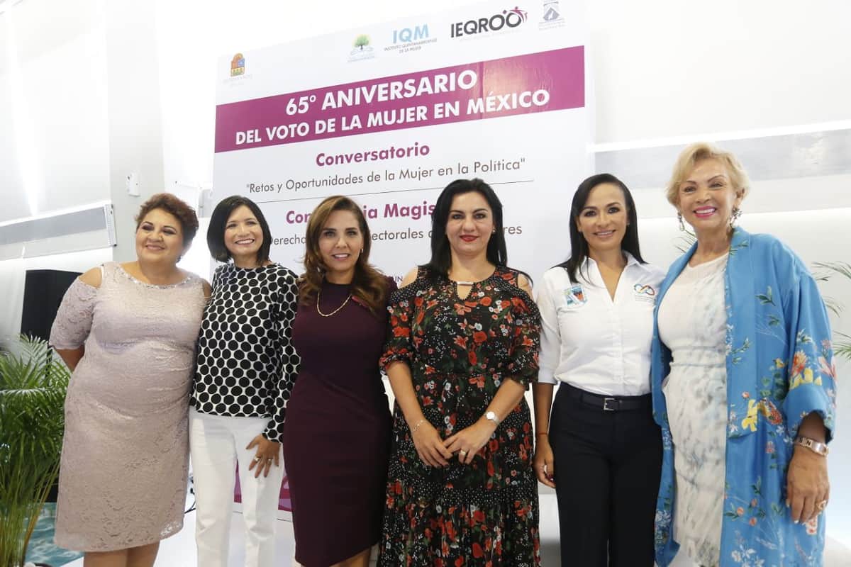 Mara Lezama participa en el 65 aniversario del Voto de la Mujer en México