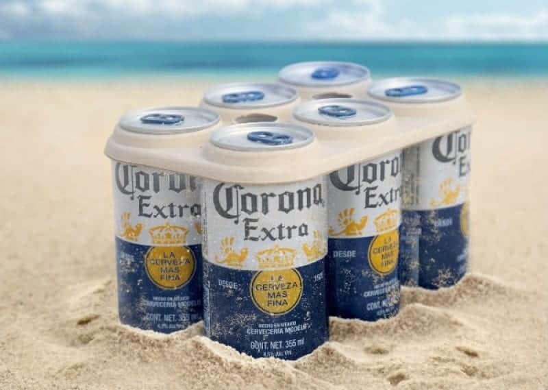 Corona dice adiós al plástico en sus empaques para six pack