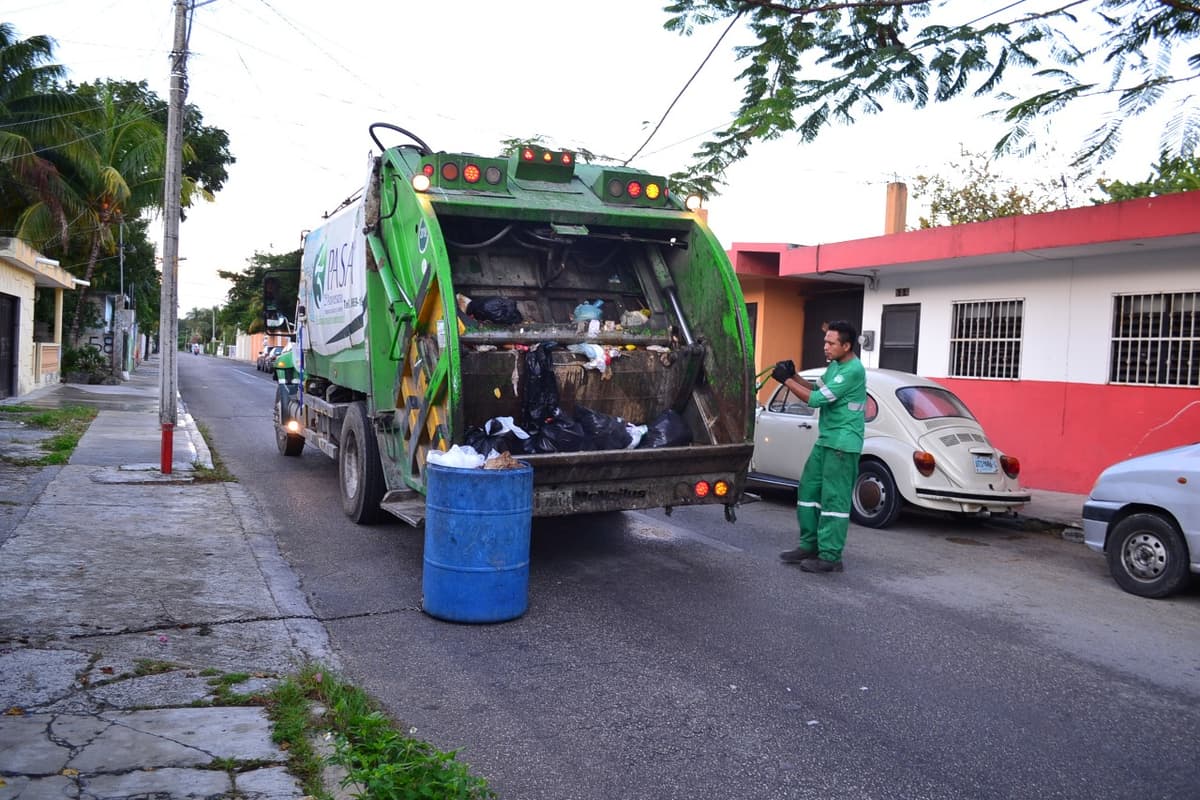 Por fin de año recolectores de basura trabajarán bajo horario especial en Cozumel