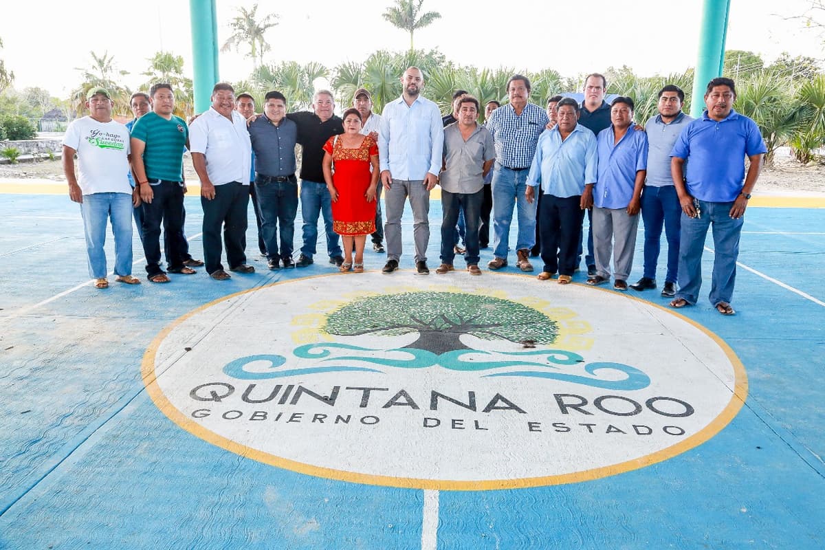 Administración de Tulum entrega obras en la comunidad de San Juan de Dios