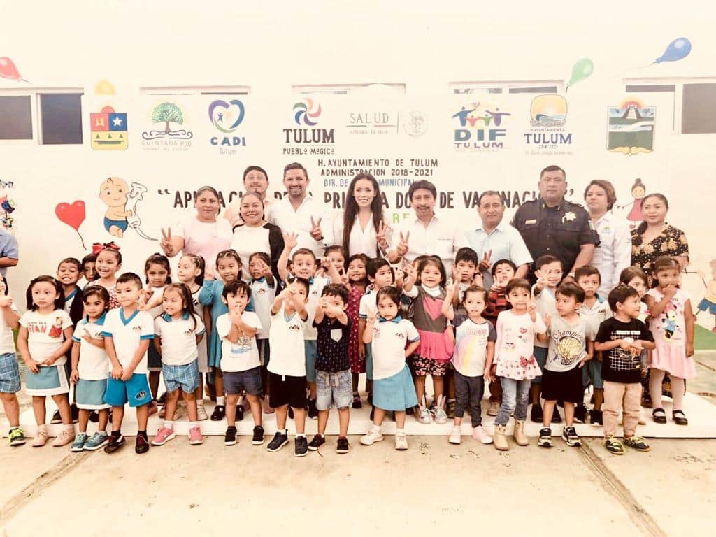 Víctor Mas Tah inaugura Primera Semana Nacional de Vacunación 2019 en Tulum