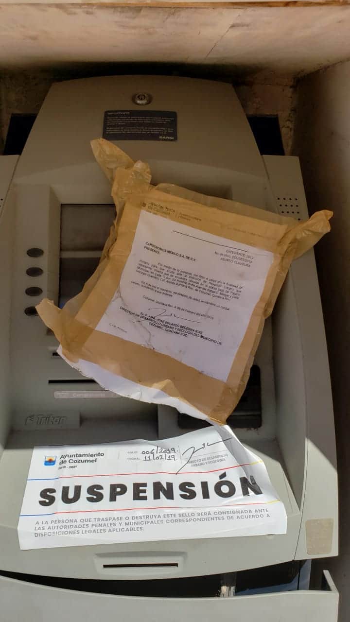 Ayuntamiento de Cozumel suspende 27 ATMs por contrato vencido