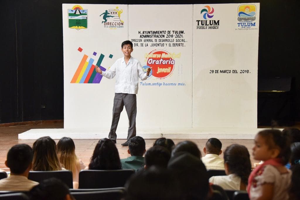 Celebran Concurso de Oratoria Juvenil 2019 en Tulum