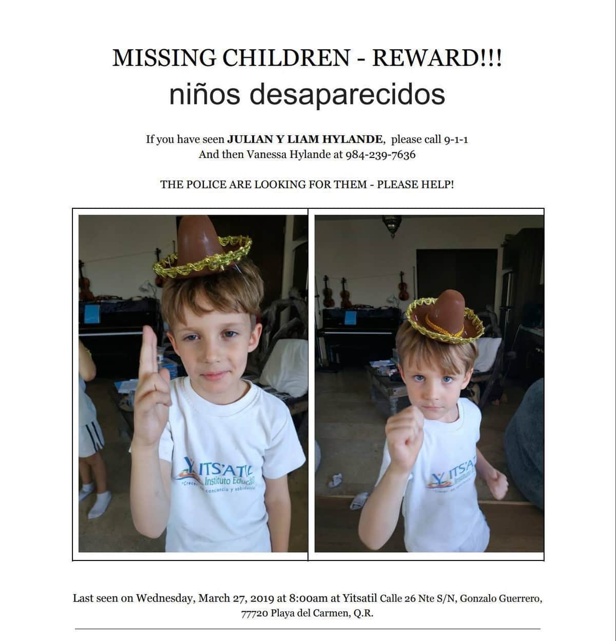 Con engaños, sustraen a dos niños de Colegio Yits'atil en Playa