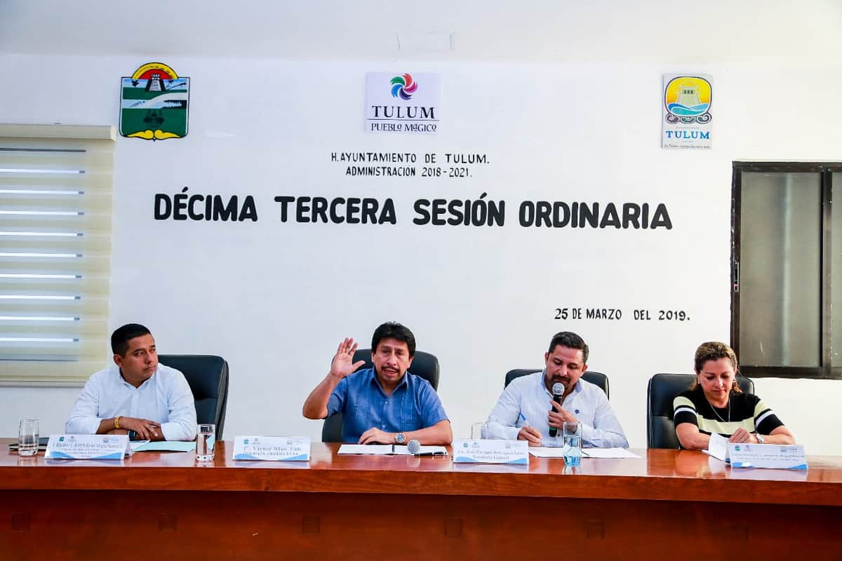 Cabildo de Tulum aprueba millonaria inversión para obra pública