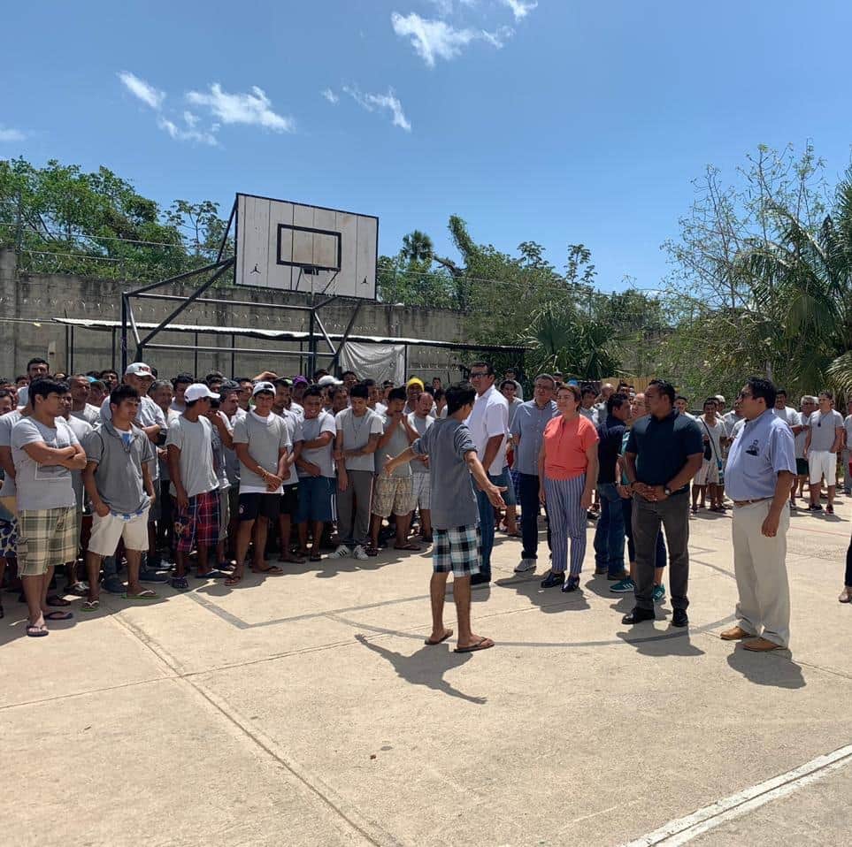 Laura Beristain supervisa condiciones de la cárcel de Playa del Carmen