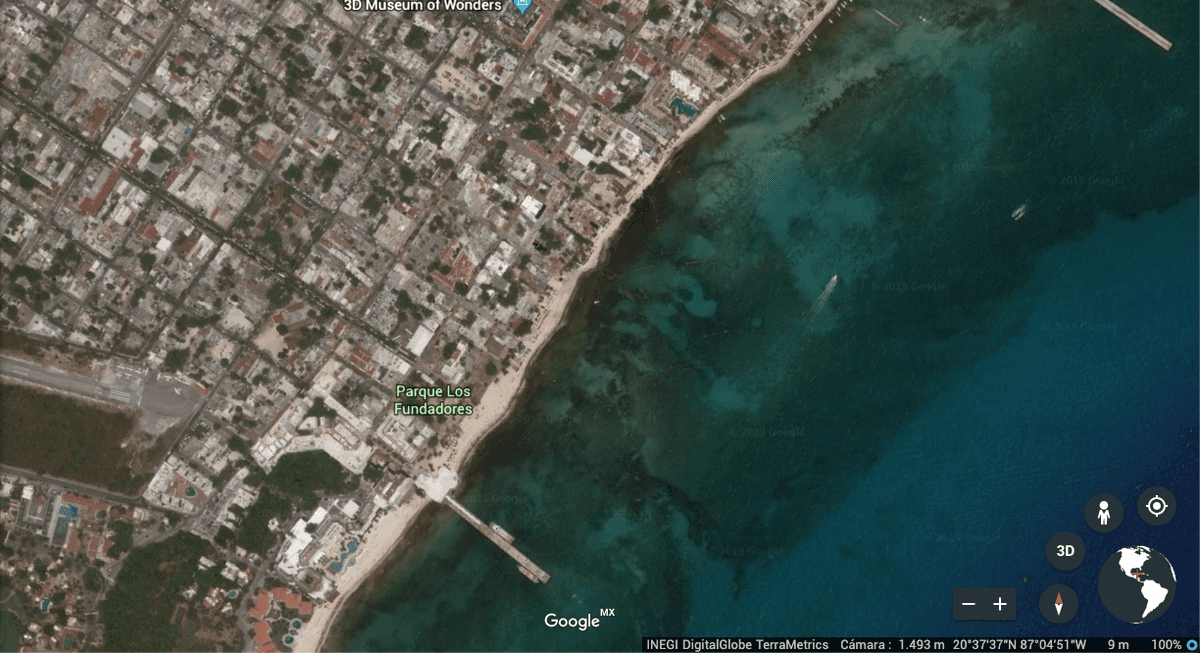 El sargazo ya aparece hasta en Google Earth